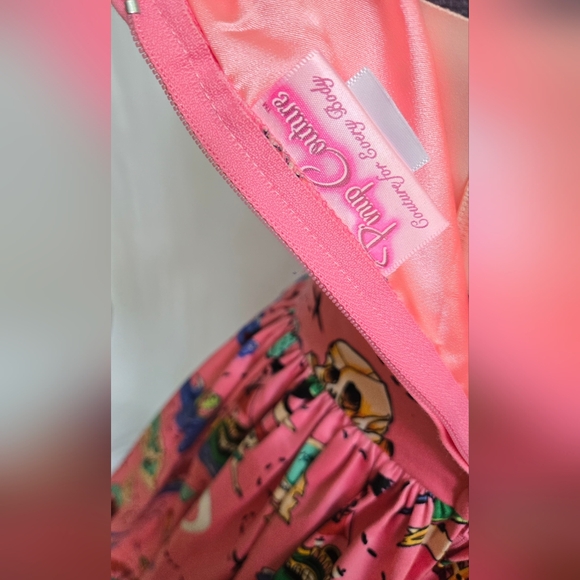 🪝Off The Hook - "Neverland" Jenny Dress Micheline Pitt Art Pinup Couture L - Picture 9 of 14